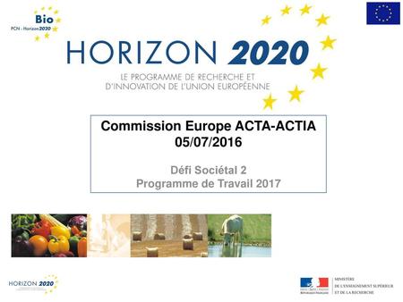 Commission Europe ACTA-ACTIA