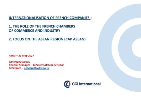 INTERNATIONALISATION OF FRENCH COMPANIES : 1