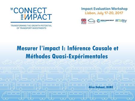 Mesurer l’impact I: Inférence Causale et Méthodes Quasi-Expérimentales