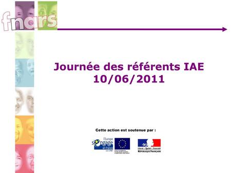Journée des référents IAE 10/06/2011