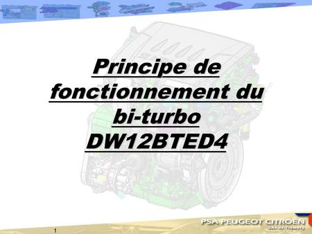 Principe de fonctionnement du bi-turbo DW12BTED4