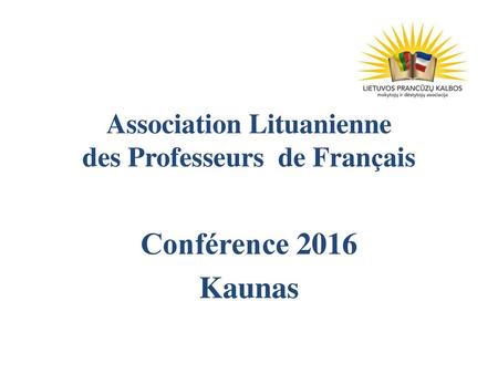 Association Lituanienne des Professeurs de Français