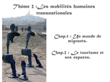 Thème 2 :Les mobilités humaines transnationales