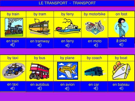 LE TRANSPORT - TRANSPORT