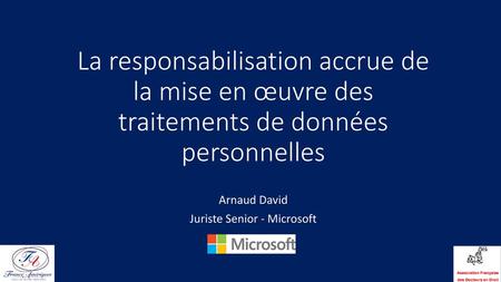 Arnaud David Juriste Senior - Microsoft