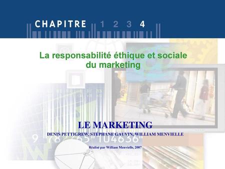 La responsabilité éthique et sociale du marketing
