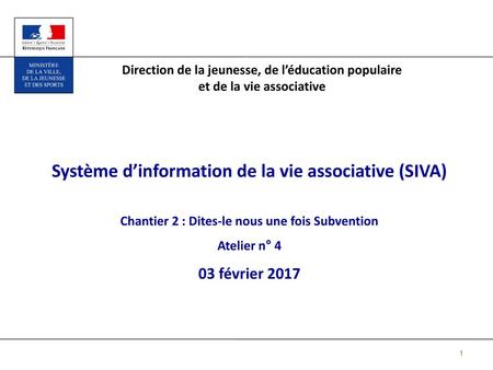 Système d’information de la vie associative (SIVA)