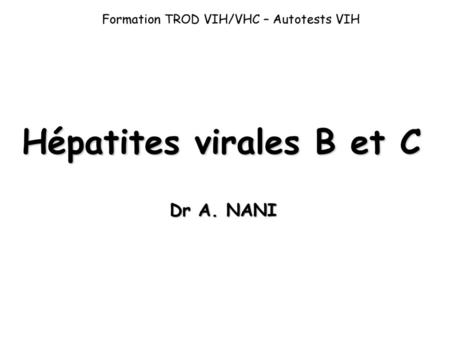 Hépatites virales B et C