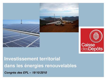 Investissement territorial dans les énergies renouvelables