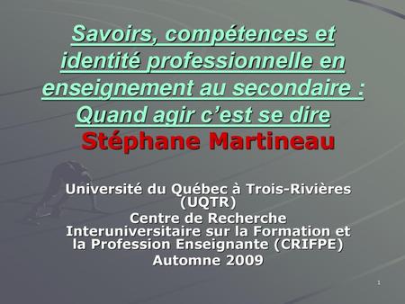 Université du Québec à Trois-Rivières (UQTR)