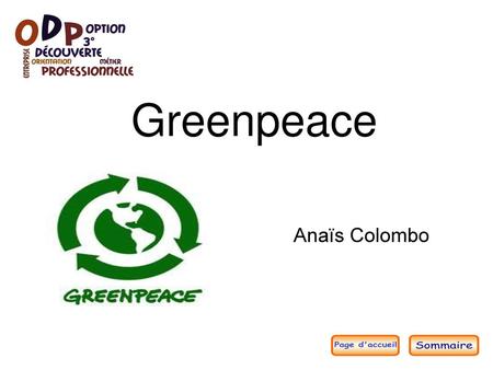 Greenpeace Anaïs Colombo.