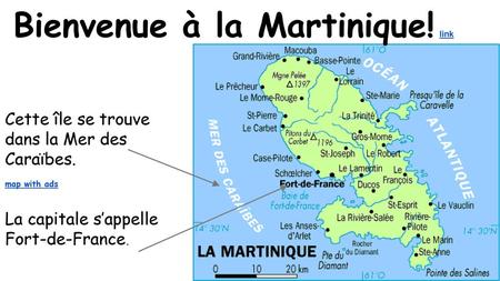 Bienvenue à la Martinique! link