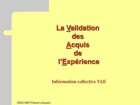 Information collective VAE