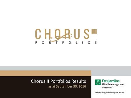 Chorus II Portfolios Results