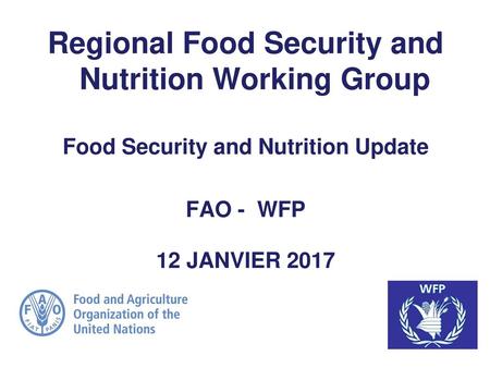 Regional Food Security and Nutrition Working Group