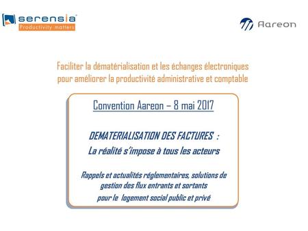 Convention Aareon – 8 mai 2017