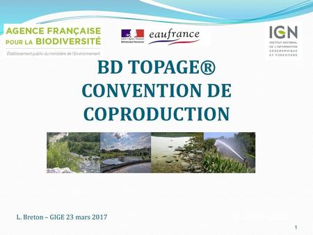 BD TOPAGE® Convention de coproduction