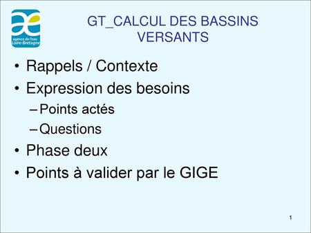 GT_CALCUL DES BASSINS VERSANTS
