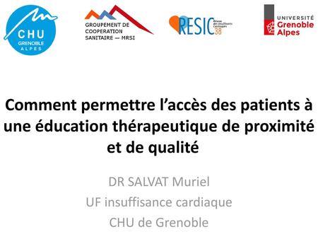DR SALVAT Muriel UF insuffisance cardiaque CHU de Grenoble