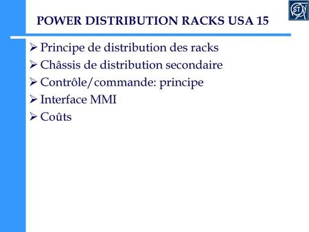 POWER DISTRIBUTION RACKS USA 15