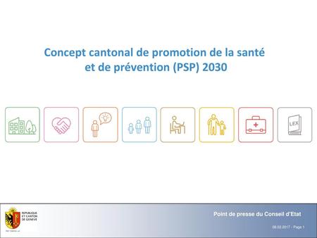 Concept cantonal de promotion de la santé et de prévention (PSP) 2030