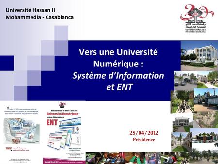Vers une Université Numérique : Système d’Information et ENT