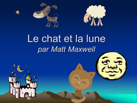 Le chat et la lune par Matt Maxwell