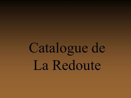 Catalogue de La Redoute.