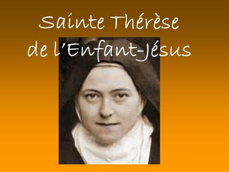 Sainte Thérèse de lEnfant-Jésus. 70 e anniversaire.