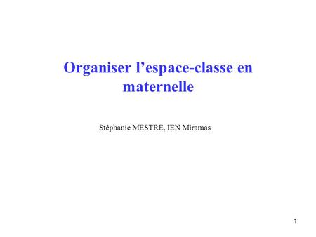 Organiser l’espace-classe en maternelle