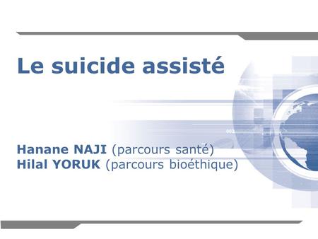 Le suicide assisté Hanane NAJI (parcours santé)