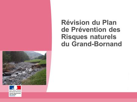 Révision du Plan de Prévention des Risques naturels du Grand-Bornand