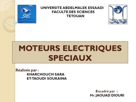 MOTEURS ELECTRIQUES SPECIAUX
