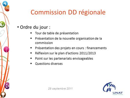 Commission DD régionale