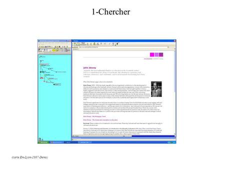 1-Chercher (carte Em-Lyon-2007-Demo). 2-Collecter.