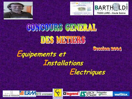 Equipements et Installations Electriques CONCOURS GENERAL DES METIERS