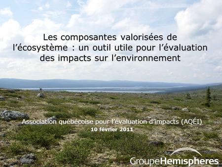 Association québécoise pour l’évaluation d’impacts (AQÉI)