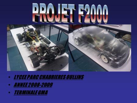 PROJET F2000 LYCEE PARC CHABRIERES OULLINS ANNEE