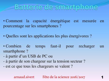 Batterie de smartphone