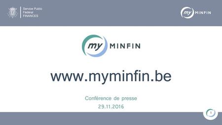 Www.myminfin.be Conférence de presse 29.11.2016.
