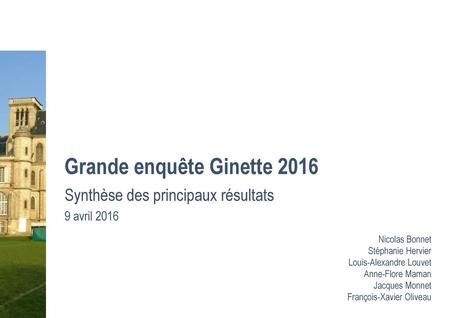 Grande enquête Ginette 2016