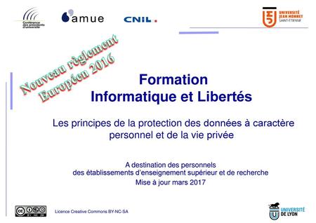 Formation Informatique et Libertés