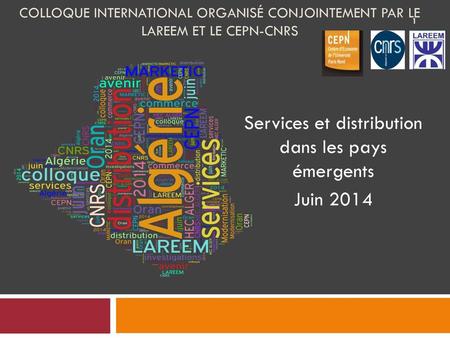 Services et distribution dans les pays émergents Juin 2014