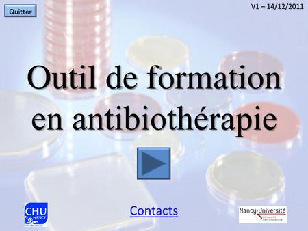 Outil de formation en antibiothérapie