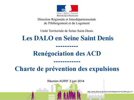 Les DALO en Seine Saint Denis Charte de prévention des expulsions