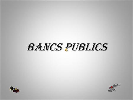 Bancs publics.