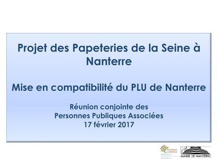 Projet des Papeteries de la Seine à Nanterre
