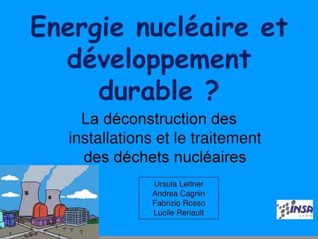 Energie nucléaire et développement durable ?