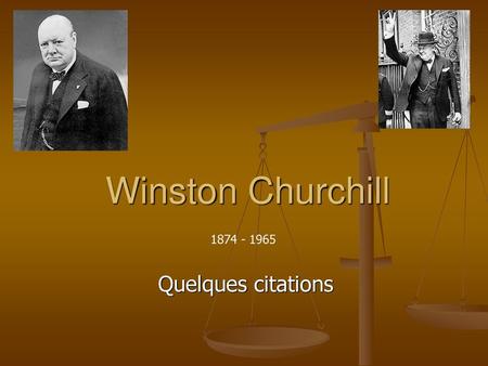 Winston Churchill Quelques citations