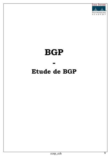 BGP - Etude de BGP ccnp_cch ccnp_cch.